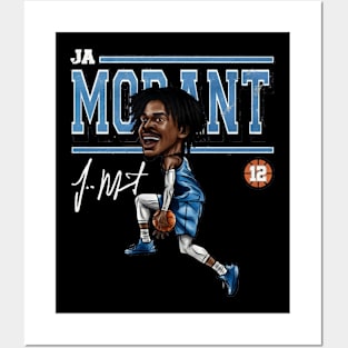 ja morant cartoon Posters and Art